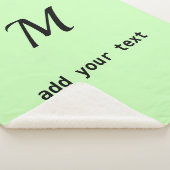 テキストシンプルミニマルモノグラムの写真を追加 シェルパブランケット (3/4)