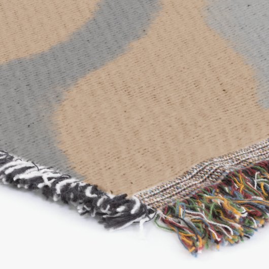 テキストシンプルミニマルモノグラム写真throの追加 スローブランケット (コーナー)