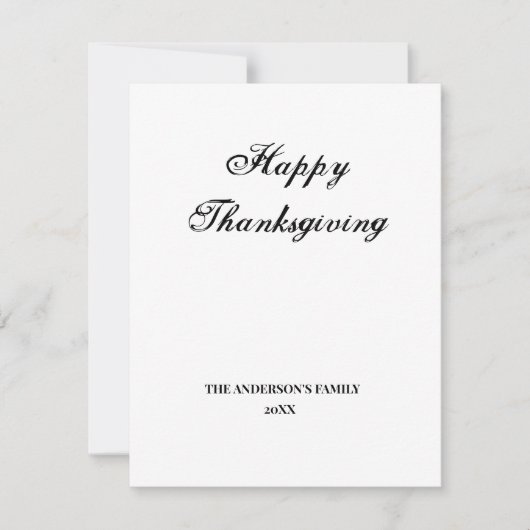 テキストシンプル感謝状の追加 サンキューカード (正面)