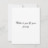 テキストシンプル感謝状の追加 サンキューカード (裏面)