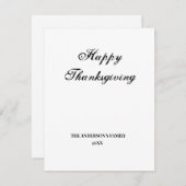 テキストシンプル感謝状の追加 サンキューカード (正面/裏面)