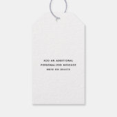 テキストシンプル2写真 新婚 新郎新婦 ギフトタグ (裏面)