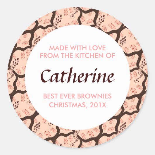 テキストジャム、ベーキング、ソース、製品シール ラウンドシール (正面)