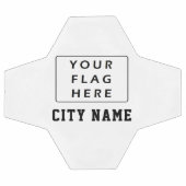 テキストチームにフラグを付ける サッカーボール (フラット)