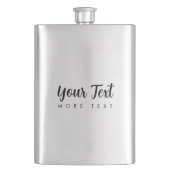 テキストテンプレートシルバーモダンタイポグラフィの追加 フラスク (正面)