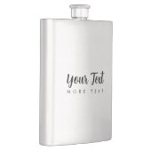 テキストテンプレートシルバーモダンタイポグラフィの追加 フラスク (右)