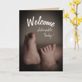 テキストテンプレート新生児グリーティングカードの追加 カード (黄色い花)