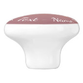 テキストバラ金ゴールド赤面グリッタースパークルドリップ セラミックノブ (側面)