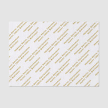 テキストパターン全体のプリント金ゴールド/白