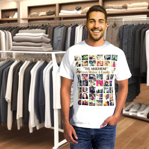 テキストパーソナライズされたと写真のコラージュ Tシャツ