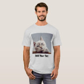 テキストパーソナライズされた付きの写真 Tシャツ (正面フル)