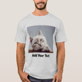 テキストパーソナライズされた付きの写真 Tシャツ (正面)