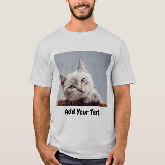 テキストパーソナライズされた付きの写真 Tシャツ (正面)