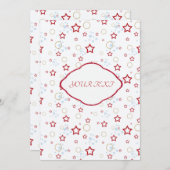 テキストパーソナライズされた、 招待状 (正面/裏面)