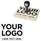 テキストビジネス名のロゴの大シンプルきい ラバースタンプ (押印)