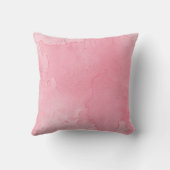 テキストピンクの水色ハート クッション (裏面)