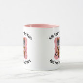 テキストファンシーボスLady Cat Coffeeの追加 マグカップ (中央)