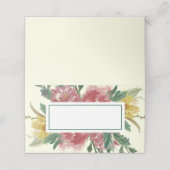 テキストブルーミングの花を追加座席表 プレイスカード (外部開封)