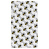 テキストブロックを持つ蜂の蜂蜜の蜂 スモールペーパーバッグ (裏面)