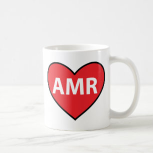 テキストメッセージのスペイン人のAmor AMRのハート コーヒーマグカップ