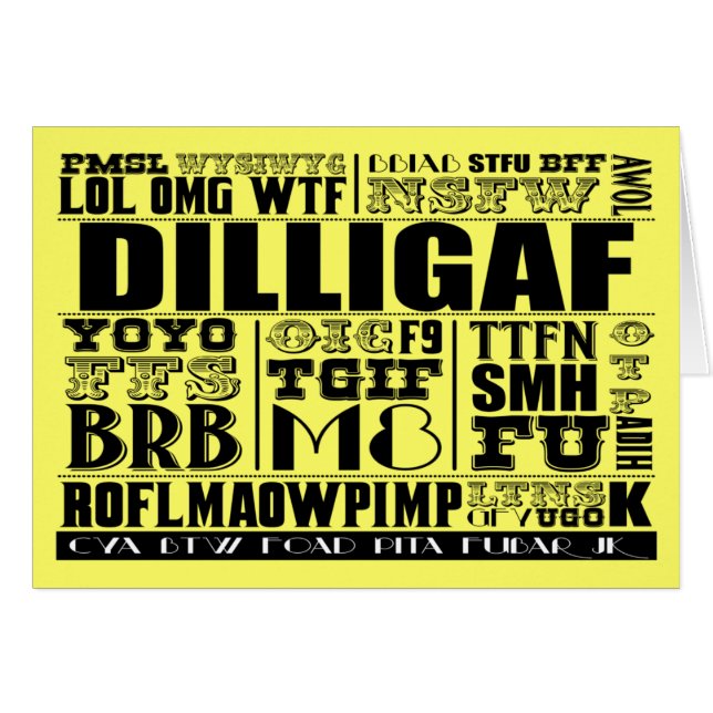 テキストメッセージの俗語 (正面横)