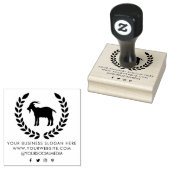 テキストヤギの追加パーソナライズされた ラバースタンプ (押印)