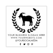 テキストヤギの追加パーソナライズされた ラバースタンプ (インプリント)