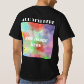 テキストロゴイメージの追加ダブルトレンディーTシャツ Tシャツ (裏面)