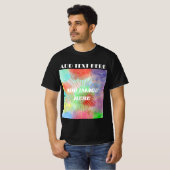 テキストロゴイメージの追加ダブルトレンディーTシャツ Tシャツ (正面フル)