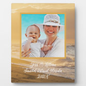 テキスト付きのサンライズ写真オシャレ飾り フォトプラーク (正面)