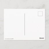 テキスト付きの青いポストカードにダイビング ポストカード (裏面)