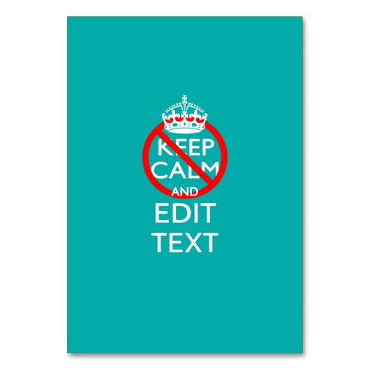 テキスト保ターコイズ テーブルナンバー (正面)