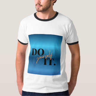 テキスト入りホワイト×ブラックリンガーTシャツ Tシャツ