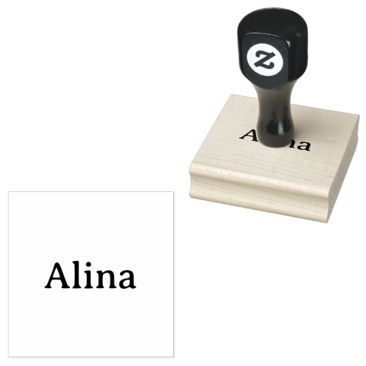 テキスト削除してオリジナルデザインを追加 6.4cm x 6.4cm ラバースタンプ (押印)