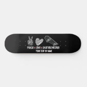 テキスト名の追加, Peace Love Skateboarding スケートボード (横)