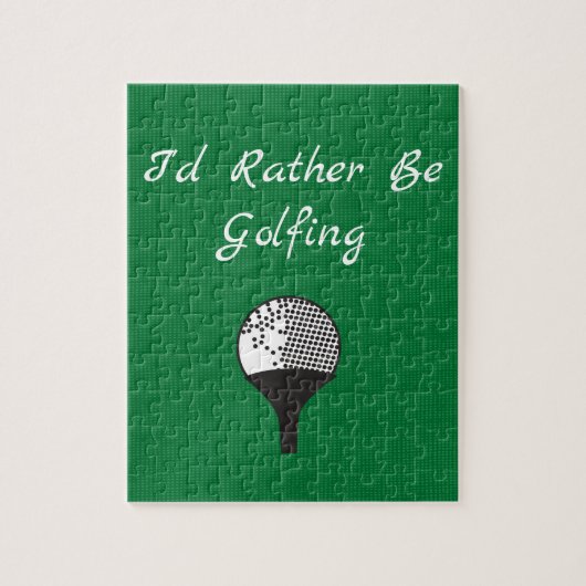 テキスト国の緑のBurlapプレーン無地のカラー ジグソーパズル (縦)