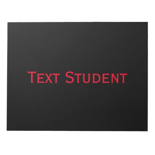 テキスト学生印刷学生オフィスワーカーズページ ノートパッド (正面)