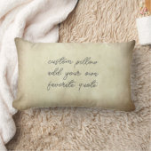 テキスト引用文の水彩を追加グランジ動揺して ランバークッション (ブランケット)