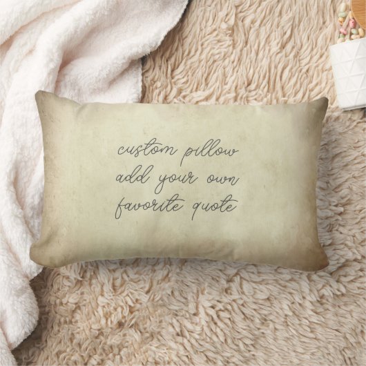 テキスト引用文の水彩を追加グランジ動揺して ランバークッション (ブランケット)