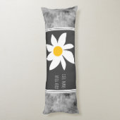 テキスト海モダンをグレーに追加 ボディピロー (裏面 (縦))