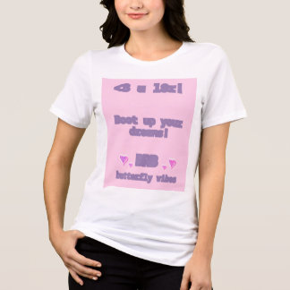 テキスト言語が可愛い女性用Tシャツ トライブレンドTシャツ
