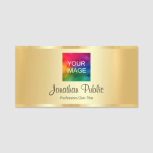 テキスト追加 写真または会社のロゴをアップロード 名札