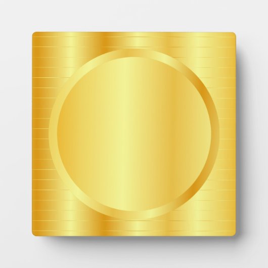 テキスト金ゴールドルックエレガントトレンディーテンプレートの追加 フォトプラーク (正面)