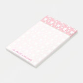 テキスト |かわいいピンクの歯 ポストイット (アングル)