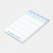 テキスト |かわいい歯と歯ブラシ ポストイット (アングル)