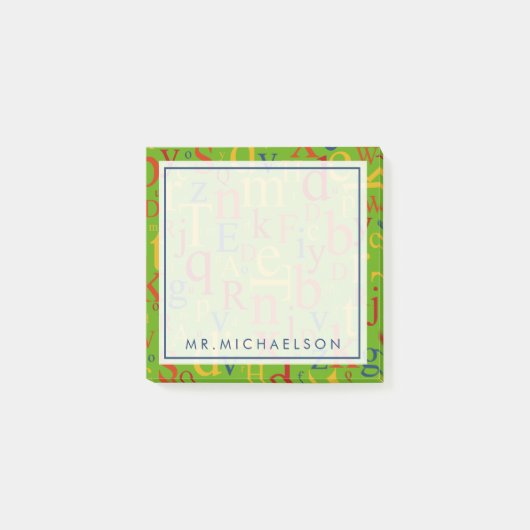 テキスト |アルファベカラフルット ポストイット (正面)