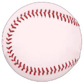 テキスト |エレガントなスクリプトと柔らかい赤面ピンク ソフトボール (正面左)