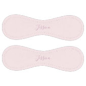 テキスト |エレガントなスクリプトと柔らかい赤面ピンク ソフトボール (パネル)