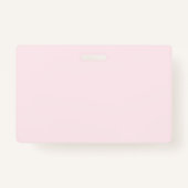 テキスト |エレガントなスクリプトと柔らかい赤面ピンク バッジ (裏面)