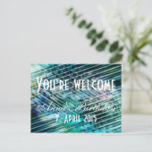 テキスト、カスタムサイン、画像、背景を編集する ポストカード (スタンド正面)